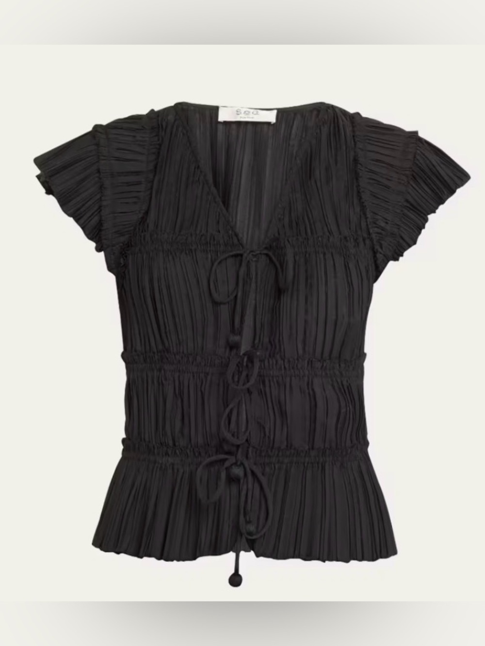 Sea New York Parcie Crinkle Top Size XS